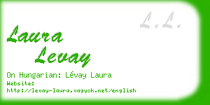 laura levay business card